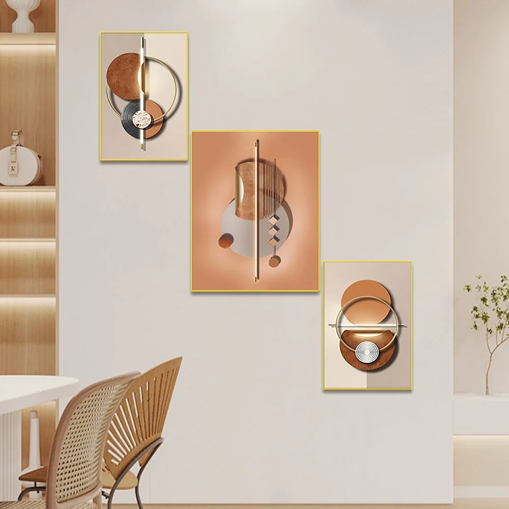 Modern Geometrik Soyut Duvar Dekoru Seti